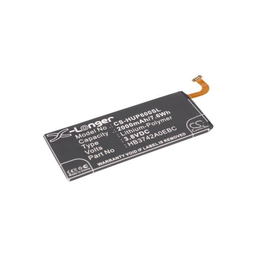 Huawei HB3742A0E8C, HB3742A0EBC 3.8V 2000mAh utángyártott akku Li-Polymer