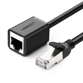   UGREEN Ethernet hosszabbító kábel RJ45, Cat. 6, FTP, fém dugóval, 2m (fekete)
