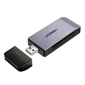   UGREEN 4 az 1-ben USB adapter SD + microSD kártyaolvasó (ezüst)