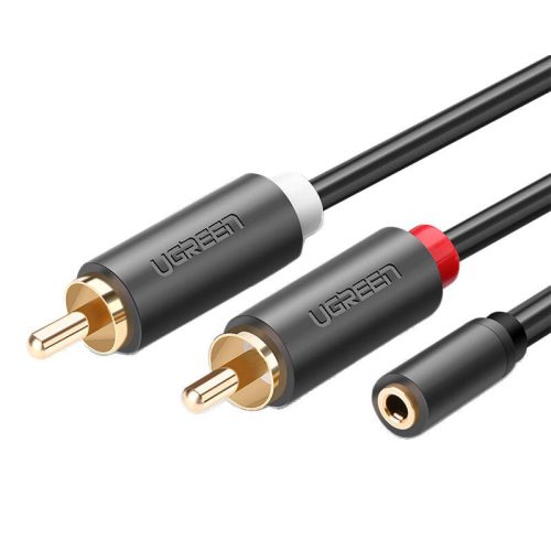 UGREEN AV102 Kábel 2x RCA, jack 3,5 mm 0,25 m