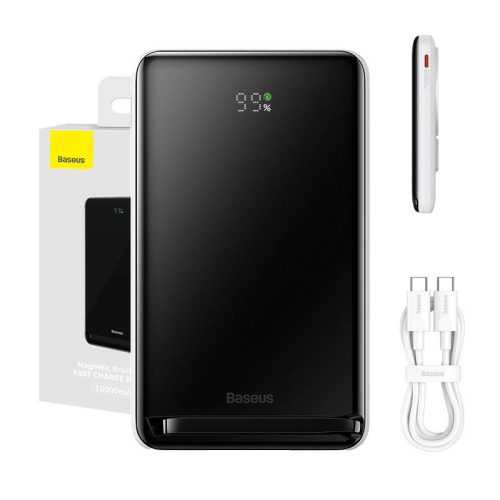 Baseus Magnetic Powerbank,10000mAh, USB-C 20W, MagSafe (fehér)