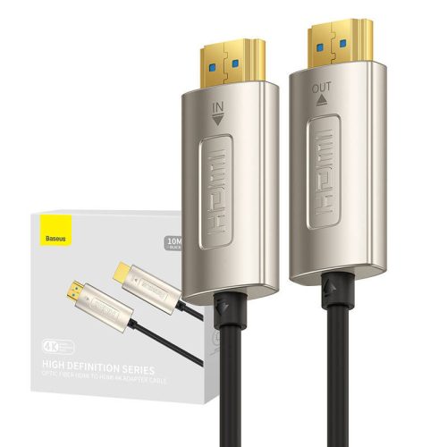 Baseus High Definition HDMI - HDMI kábel, 10m, 4K (fekete)