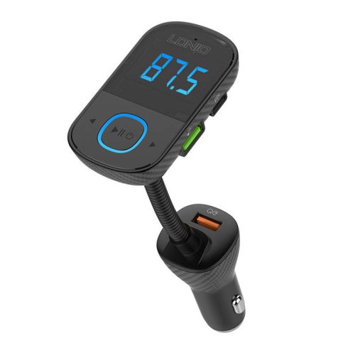 LDNIO Bluetooth C705Q 2USB, USB-C adó FM + USB-C - Lightning kábel