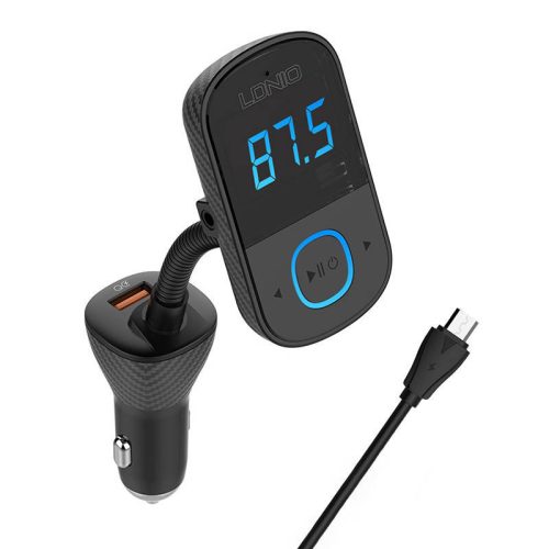 LDNIO Bluetooth C705Q 2USB, USB-C adó FM + MicroUSB kábel