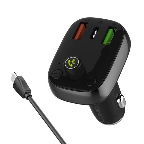 LDNIO Bluetooth C704Q 2USB, USB-C adó FM + USB-C kábel