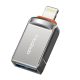 USB 3.0 adapter a Lightning Mcdodo OT-8600-hoz (fekete)