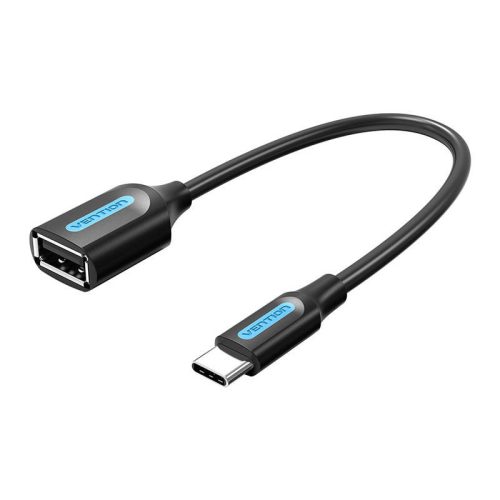 Adapter OTG USB-C 2.0 apa-anya USB-A Vention CCSBB 0,15 m (fekete)