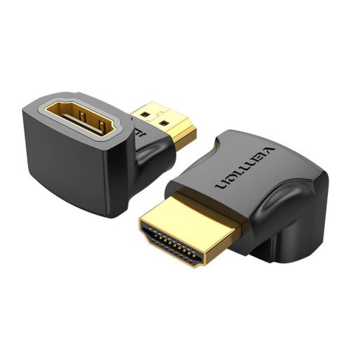 Adapter 90°-os HDMI dugaszoló aljzatba AIOB0-2, 4K 60Hz, 2db