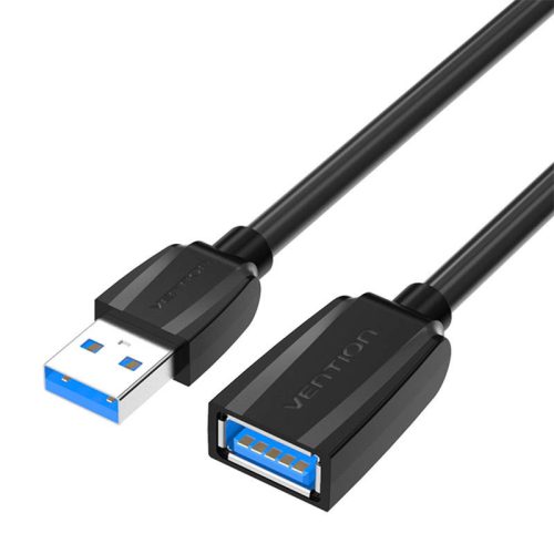 Hosszabbítókábel USB 3.0 dugas USB-aljzat USB Vention VAS-A45-B300 1m (fekete)