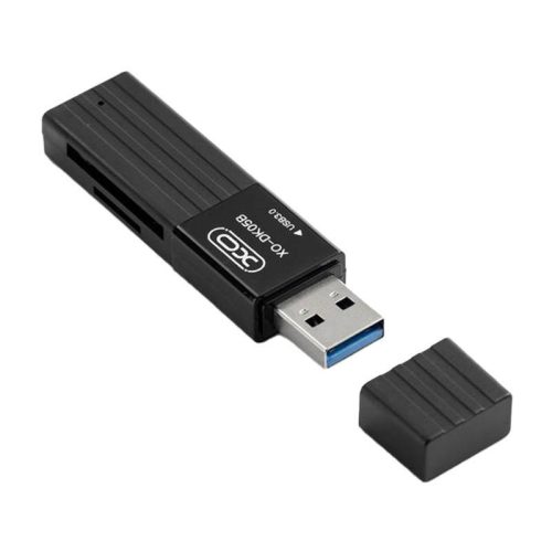 XO DK05B USB 3.0 memóriakártya-olvasó 2W1 (fekete)