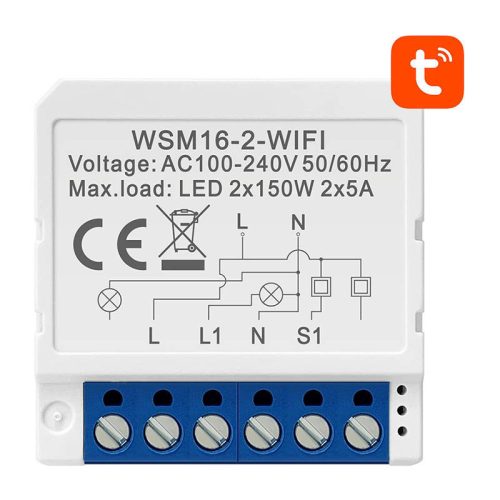 Smart Switch Modul WiFi Avatto WSM16-W2 TUYA