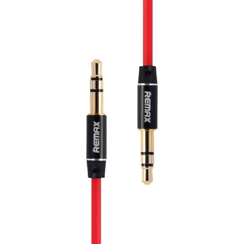 Remax RL-L200 Mini jack 3,5 mm-es AUX kábel, 2 m (piros)