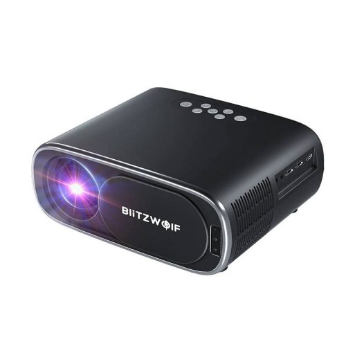 BlitzWolf BW-V4 1080p LED fénysugárzó / projektor, Wi-Fi + Bluetooth (fekete)