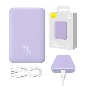   Baseus Magnetic Mini (MagSafe) Powerbank 10000mAh, 20W (lila)