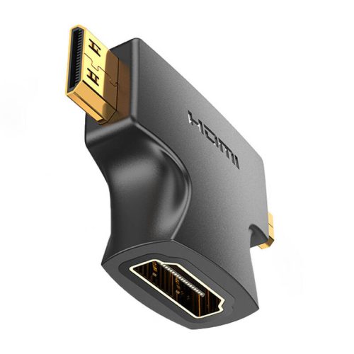 Adapter 2 az 1-ben HDMI - Micro/Mini HDMI Vention AGFB0 4K 30Hz (fekete)