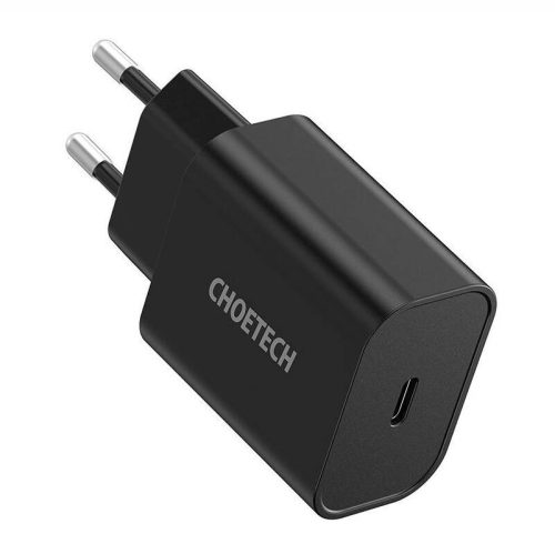 Hálózati töltő Choetech Q5004 EU USB-C, 20W (fekete)