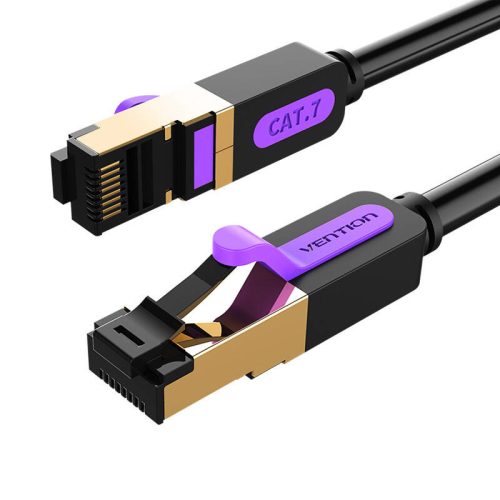 Hálózati kábel CAT7 SFTP Vention ICDBG RJ45 Ethernet 10Gbps 1,5m fekete