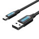 USB 2.0 A – Mini-B kábel Vention COMBG 1,5 m fekete PVC