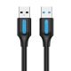 USB 3.0 kábel Szellőzőnyílás CONBD 2A 0,5 m fekete PVC