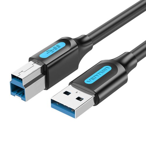 USB 3.0 A-B nyomtatókábel Vention COOBF 2A 1 m fekete PVC