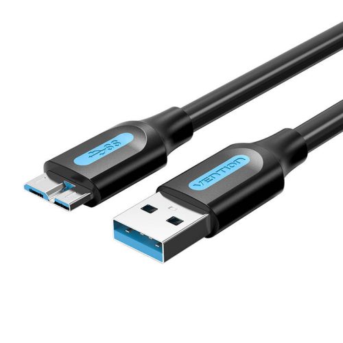 USB 3.0 A – Micro-B kábel Szellőzőnyílás COPBD 2A 0,5 m fekete PVC