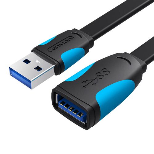 Lapos USB 3.0 bővítő Vention VAS-A13-B150 1,5 m fekete