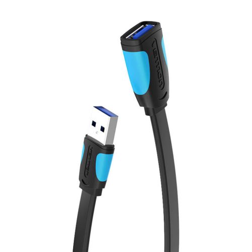 Lapos USB 3.0 bővítő Vention VAS-A13-B300 3m Fekete