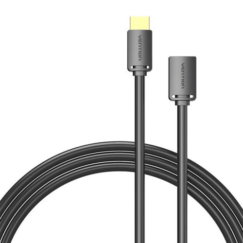 HDMI 2.0 dugasz – HDMI 2.0 aljzat hosszabbító kábel AHCBJ 5m, 4K 60Hz, (fekete)