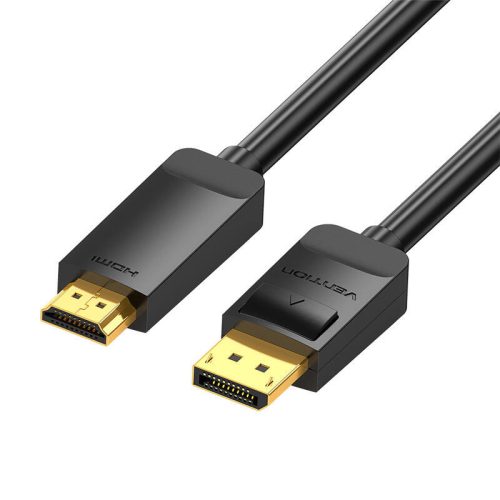 DisplayPort 1.2 – HDMI 1.4 kábelszellőztetés HAGBH 2m, 4K 30Hz (fekete)