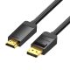 DisplayPort 1.2 – HDMI 1.4 kábelszellőztetés HAGBI 3m, 4K 30Hz (fekete)