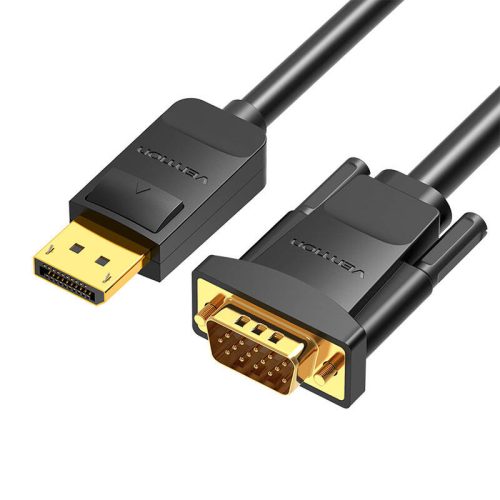 DisplayPort-VGA kábelszellőző HBLBG 1,5 m, 1080P 60 Hz (fekete)