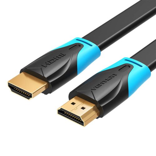 Lapos HDMI kábel szellőzőnyílás VAA-B02-L075, 0,75 m, 4K 60 Hz (fekete)