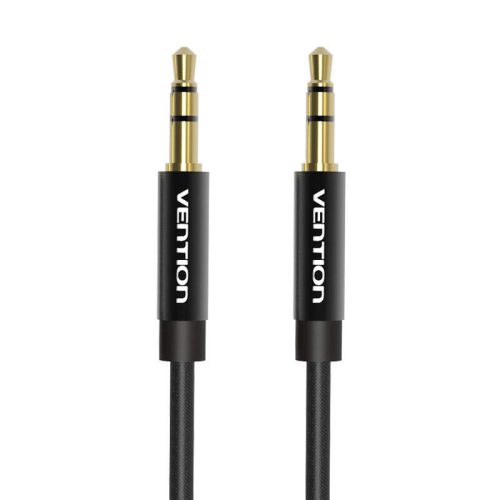 Kábel Audio 3,5 mm-es mini jack Vention BAGBD 0,5 m Black Metal