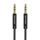 Kábel Audio 3,5 mm-es mini jack Vention BAGBD 0,5 m Black Metal