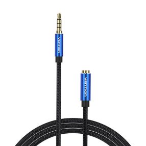   Cable Audio TRRS 3.5mm Male to 3.5mm Female Vention BHCLJ 5m Blue