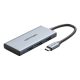 USB-C-HDMI, 3x USB 3.0, SD, TF Hub Vention TOOHB 0,15 m szürke