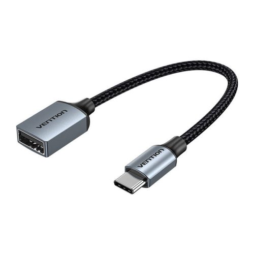 USB-C 2.0 dugasz-USB csatlakozó OTG kábelszellőző CCWHB 0,15 m, 2A, szürke