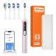 Sonic toothbrush with app, tips set and travel etui S3 (pink)