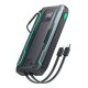 Powerbank Joyroom JR-L017 10000 mAh, 22,5 W, Lightning + USB-C kábellel (fekete)