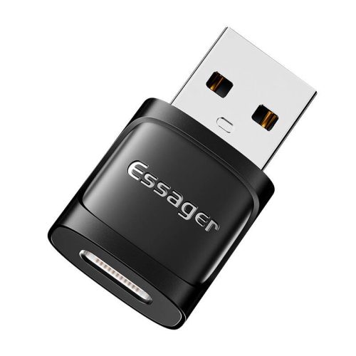 Adapter OTG USB-C csatlakozó USB 3.0 dugasz Essagerhez (fekete)