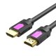 Lention VC-HH20 HDMI 4K nagy sebességű HDMI 2.0 kábel, 18 Gbps, PVC, 0,5 m (fekete)