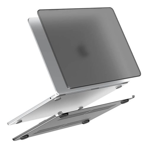 Lention matt bevonatú tok Macbook Air 13,6" (czarny) számára