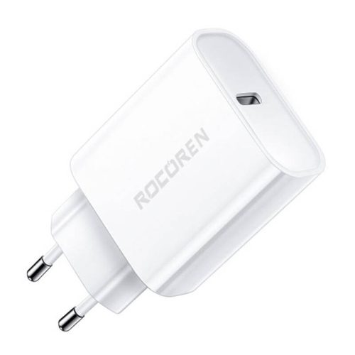 Gyorstöltő Rocoren PD 20W USB-C (fehér)