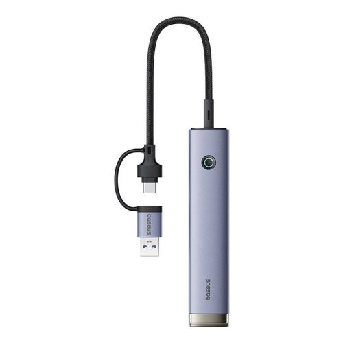 Hub 4 az 1-ben Baseus UltraJoy USB-A&USB-C - 4xUSB3.0+USB-C (szürke)