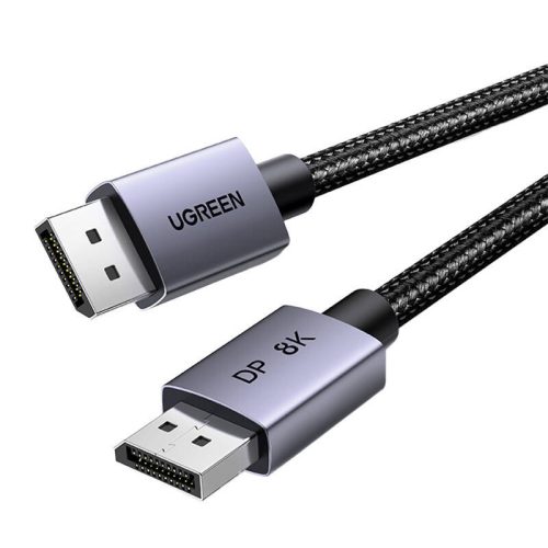 DisplayPort 1.4 kábel Ugreen DP120, 8K 60Hz, 32.4Gbps, 2m (fekete)