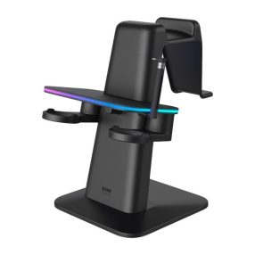   RGB Vertical Stand Meta Officially Co-Branded Kiwi Design QC03 for Meta Quest 3/Quest 2/Quest PRO Black
