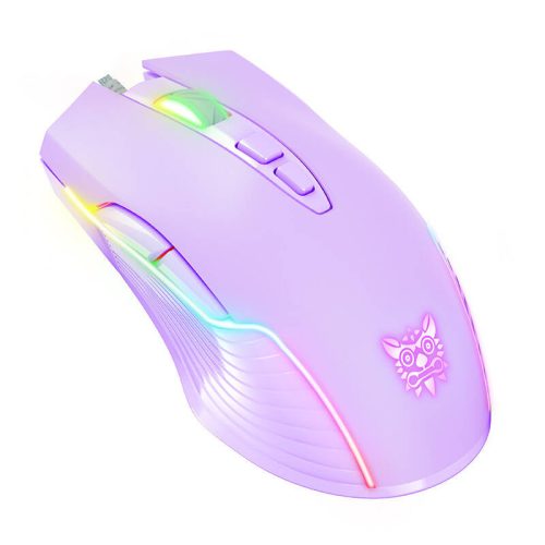 ONIKUMA RGB vezetékes játék egér CW905 lila