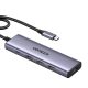 USB-C hub Ugreen CM511, HDMI 4K 60Hz, 3x USB 3.0 5Gbps, PD 100W (ezüst)