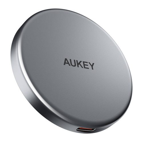 Mágneses vezeték nélküli töltő MagFusion Aukey LC-MC10, 15 W Qi2 (fekete)