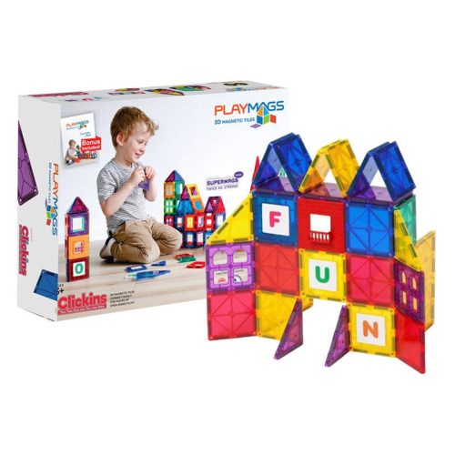 Mágneses csempe 3D Playmags 158 - 60 db-os készlet